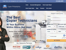 Tablet Screenshot of copierphiladelphia.com